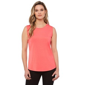 Rekucci Women's Soft Jersey Knit Sleeveless Tank Top – Casual & Versatile Everyday Wear - 1 of 3