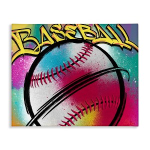 Stupell Industries Urban Sports Baseball, 24" x 30" - 1 of 4