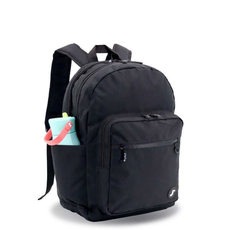J World Zenpack Jr. 15.5" Kids Laptop Backpack for School and Travel BLACK