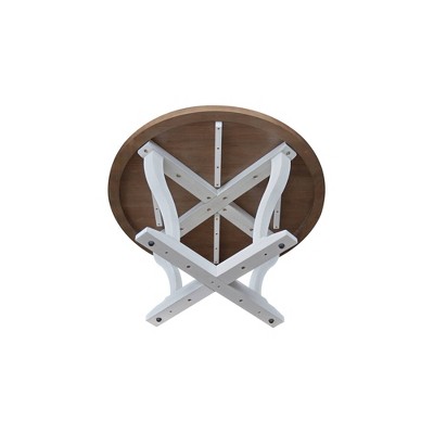 Lacasa Solid Wood Round Coffee Table - International Concepts