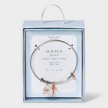 Mom I Love You” Tri-Tone Bangle Bracelet Set w/Charms (#3) - jewelry - by  owner - sale - craigslist