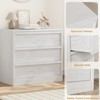 Garvee 3 Drawer Dresser for Bedroom, White Nightstand 3 Chest of Drawers with Large Storage, Small Bedside Table for Living Room, Nursery, Entryway - 4 of 4