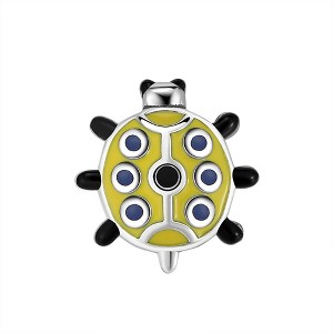 Lucky Ladybug Charm European Bead Sterling Silver Ginger Lyne Collection - 1 of 4