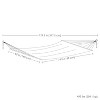 Sunnydaze Two-Person Quilted Fabric Hammock with Spreader Bars - 450 lb Weight Capacity - 3 of 4