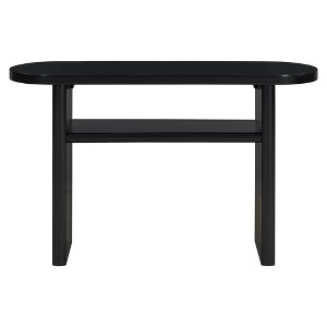 PDTEND 47.8" Elegant Minimalist Console Table with Rounded Edges and Sturdy Shelf Design for Entryway, Living Room - 1 of 4