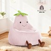 FONTOI 31" Eggplant-Shaped Mini Sofa Chair, Cute Cartoon Sofa with Washable Cover for Living Room, Playroom, Kid Gift Soft, 30.3"*31.1"*27.5" - 4 of 4