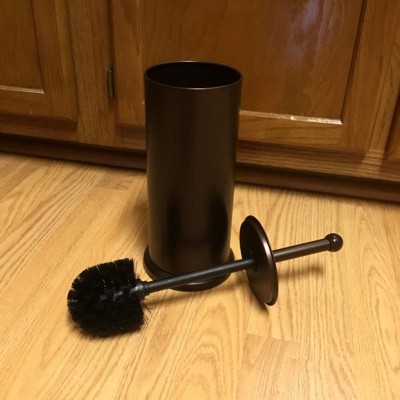 Toilet Brush Set - Toilet Bowl Set In Bronze - Toilet Cleaning With Lid And  Holder Bowl - Homeitusa : Target