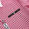 Men's Shirts Casual Slim Fit Plaid Button Down Dress Shirt,XL,Red - 4 of 4
