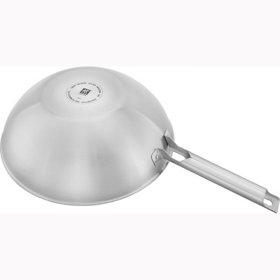 ZWILLING Joy Plus 12-inch Stainless Steel Nonstick Wok with Glass Lid