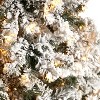10ft. Flocked Fir Artificial Christmas Tree with 800 Clear LED Lights and 1680 Tips – Towering Winter X-Mas Showpiece - 4 of 4