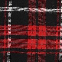 81 - black / red / white cross stitched plaid