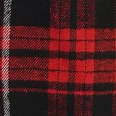 81 - black / red / white cross stitched plaid