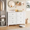 Large 6 Drawer Dresser with Deep Drawers & Metal Knobs, Modern Wooden Double Chests of Drawers for Entryway - 3 of 4
