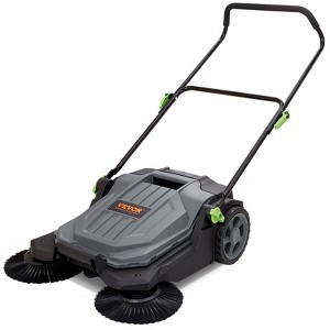 Dexmalle 25.6" Hand Push Floor Sweeper with 5-Gallon Waste Container - 1 of 4