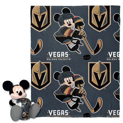 St Louis Blues NHL Mickey 40x50 Throw and Hugger Character Pillow Combo Set