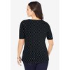 Jessica London Women's Plus Size Stretch Cotton Square Neck Tee - 3 of 4