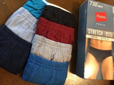 Hanes Premium Men's Stretch Classic Briefs 6pk - Blue/black/red