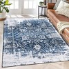 Area Rug Oriental Vintage Distressed Rug for Living Room Bedroom - 2 of 4