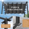 Karl Home | 10 Ft. W x 10 Ft. D Metal Pergola with Canopy - 3 of 4