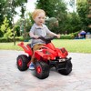 Qaba Kids ATV, 6V 4 Wheeler Kids Quad Car, Battery Powered Electric Ride on Toy with Music for Boys  & Girls Ages 2-6 Years, Red - 3 of 4