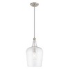 Livex Lighting Art Glass 1 - Light Pendant in  Brushed Nickel - 3 of 4