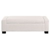 NicBex Ottoman Bench with Storage Modern Fabric Bench with Hinged Lid and Wooden Legs for Living Room, Bedroom, Entryway - 3 of 4
