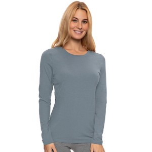 Felina | Long Sleeve Crew Neck Shirt | Cotton & Modal - 1 of 2