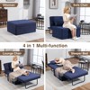 4 in 1 Sleeper Chair, Convertible Sleeper Sofa with Ottoman, Adjustable Backrest - 3 of 4