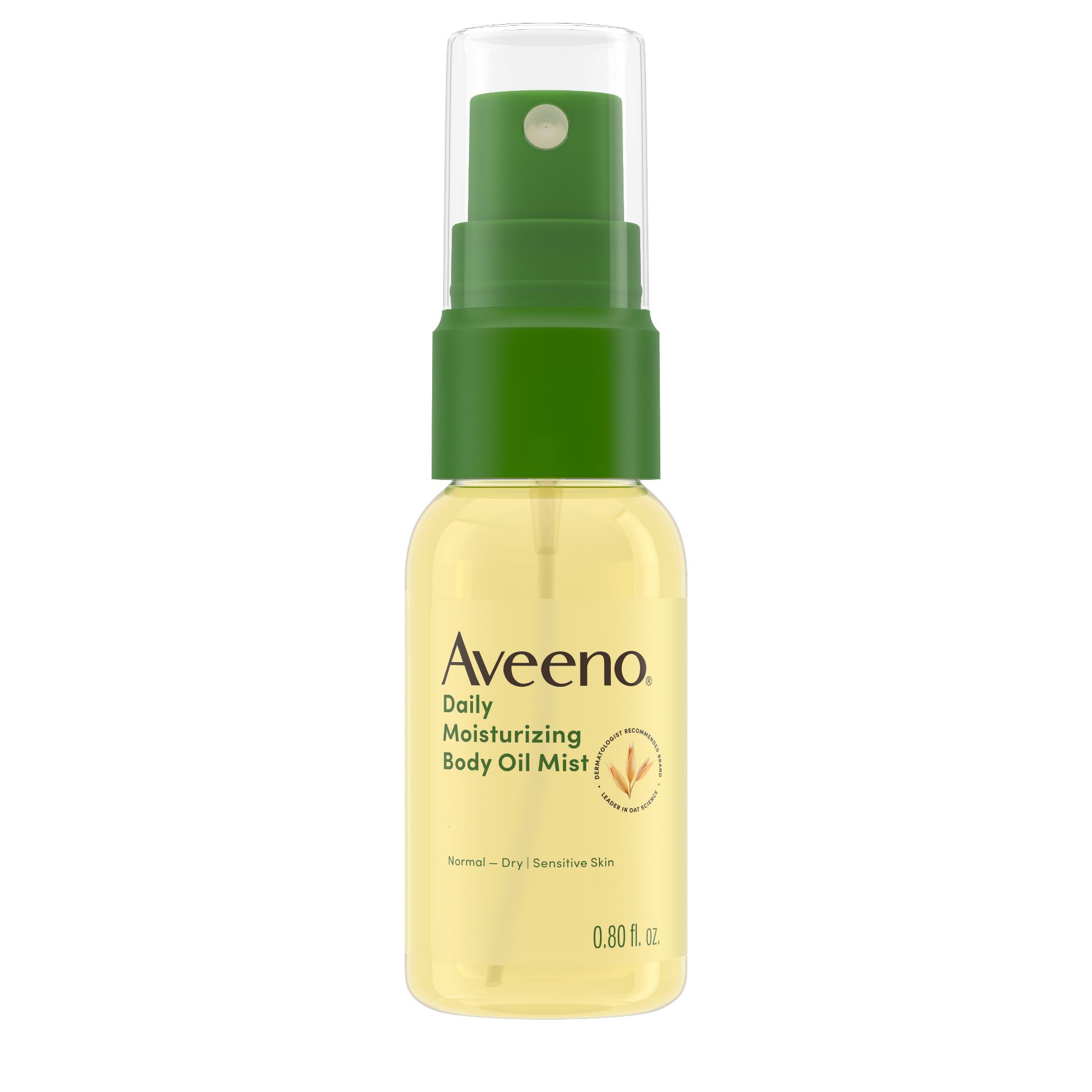 Aveeno Daily Moisturizing Body Oil Mist with Oat and Jojoba Oil for Rough, Dry and Sensitive Skin - 0.8 fl. oz