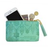 Pavilion Gift Company - Tahitian Turquoise - Gift Boxed Vegan Leather Coin Purse - Wallets - 4 of 4