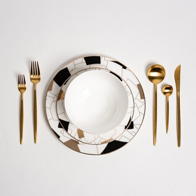 Ozarke Aurora Black Plate Set - Multicolor