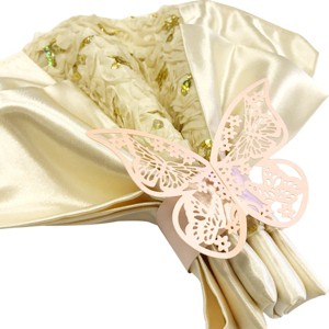 Wrapables Butterflies Wedding Decor Napkin Rings (Set of 50) - 1 of 4
