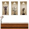 HomeRoots Set of Three Acy Faux Niche 3D Peel and Stick Wall Decals - 2 of 4