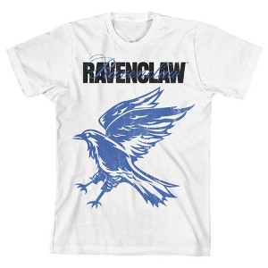 Harry Potter Ravenclaw Grunge Texture White T-Shirt Toddler Boy to Youth Boy - 1 of 3