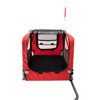 VisioGear Outdoor Foldable Pet Stroller, Dog Carriers Bicycle Trailer, Grey & Red, 53.93"*29.13"*31.49" - 4 of 4