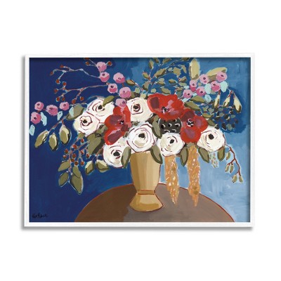 Stupell White Poppies Floral Arrangement Framed Giclee