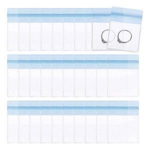 Unique Bargains PVC Plastic Waterproof Jewelry Storage Pouch 30 Pcs - 1 of 4