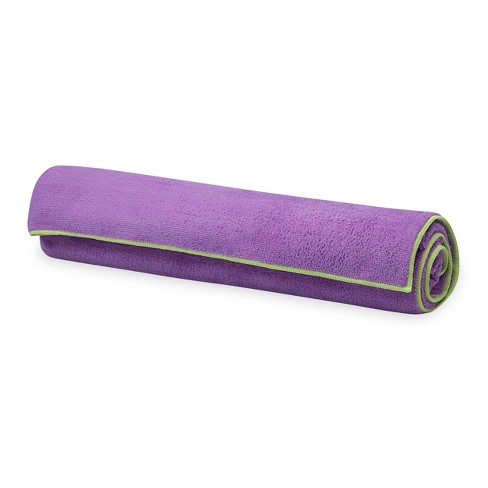 Gaiam Stay Put Yoga Towel in Purple - image 1 of 4