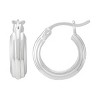 Silpada 'Classic Edge' Sterling Silver Hoop Earrings - 2 of 4