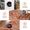 Modern Geometric Area Rug Soft Washable Rug Non Slip Non Shedding Floor Carpet, Low Pile Thin Rug, Distressed Southwestern Rug, Indoor Printed Rug - 2 of 4