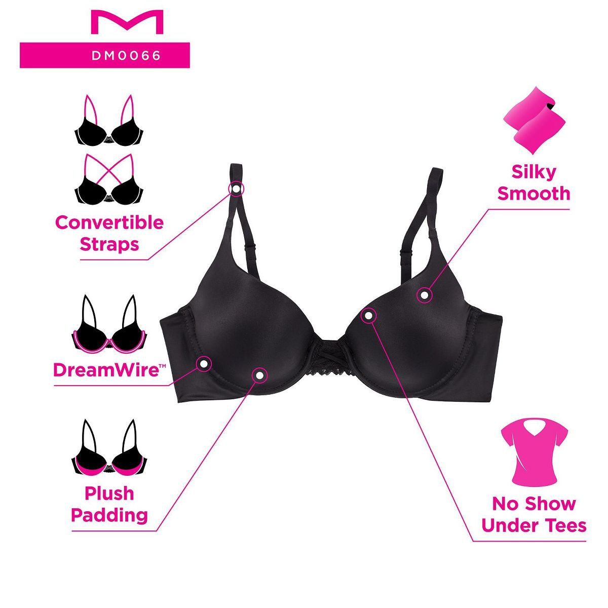 Maidenform Dreamwire Underwire Push-Up Bra - thumbnail 5