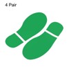 Unique Bargains Home Classroom Floor Stairs Decal PVC Footprint Sticker 4 Pairs - 3 of 4