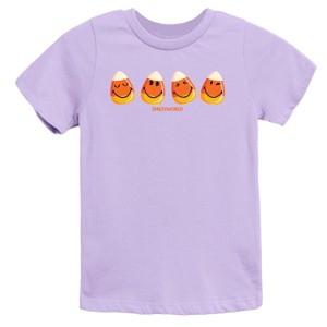 SmileyWorld Candy Corn Smiles - Youth Short Sleeve Graphic T-Shirt and Toddler Short Sleeve Graphic T-Shirt - 1 of 4