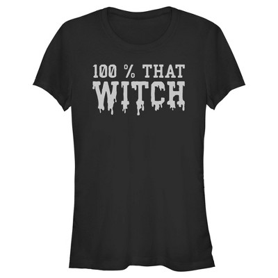 Juniors Womens Lost Gods Halloween 100% That Witch T-shirt : Target