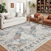 Vintage Distressed Rug, Machine Washable, Non-Slip, Non-Shedding, Foldable Low Pile Carpet for Indoor and Outdoor Use. - 3 of 4