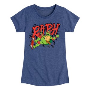 Girls' - Teenage Mutant Ninja Turtles - Raph Fitted Short Sleeve Graphic T-Shirt - 1 of 4