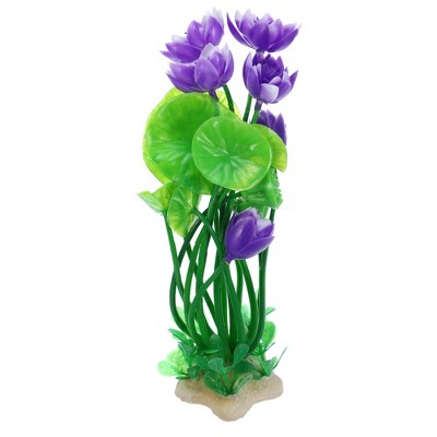 Unique Bargains Fish Tank Aquarium Decorations Plants Mini Aquarium Decorations PE Ceramics Plants 8.27" 1pcs