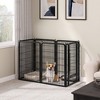 Yaheetech 6 Panels Dog Playpen Panels Metal Dog Cat Exercise Barrier, Black - 2 of 4