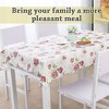 54"x71" Rectangle Vinyl Water Oil Resistant Printed Tablecloths Dark Peony - PiccoCasa - 3 of 4