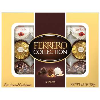 Ferrero Rocher Collection Assorted Chocolates Candy Variety Pack - 4.6oz